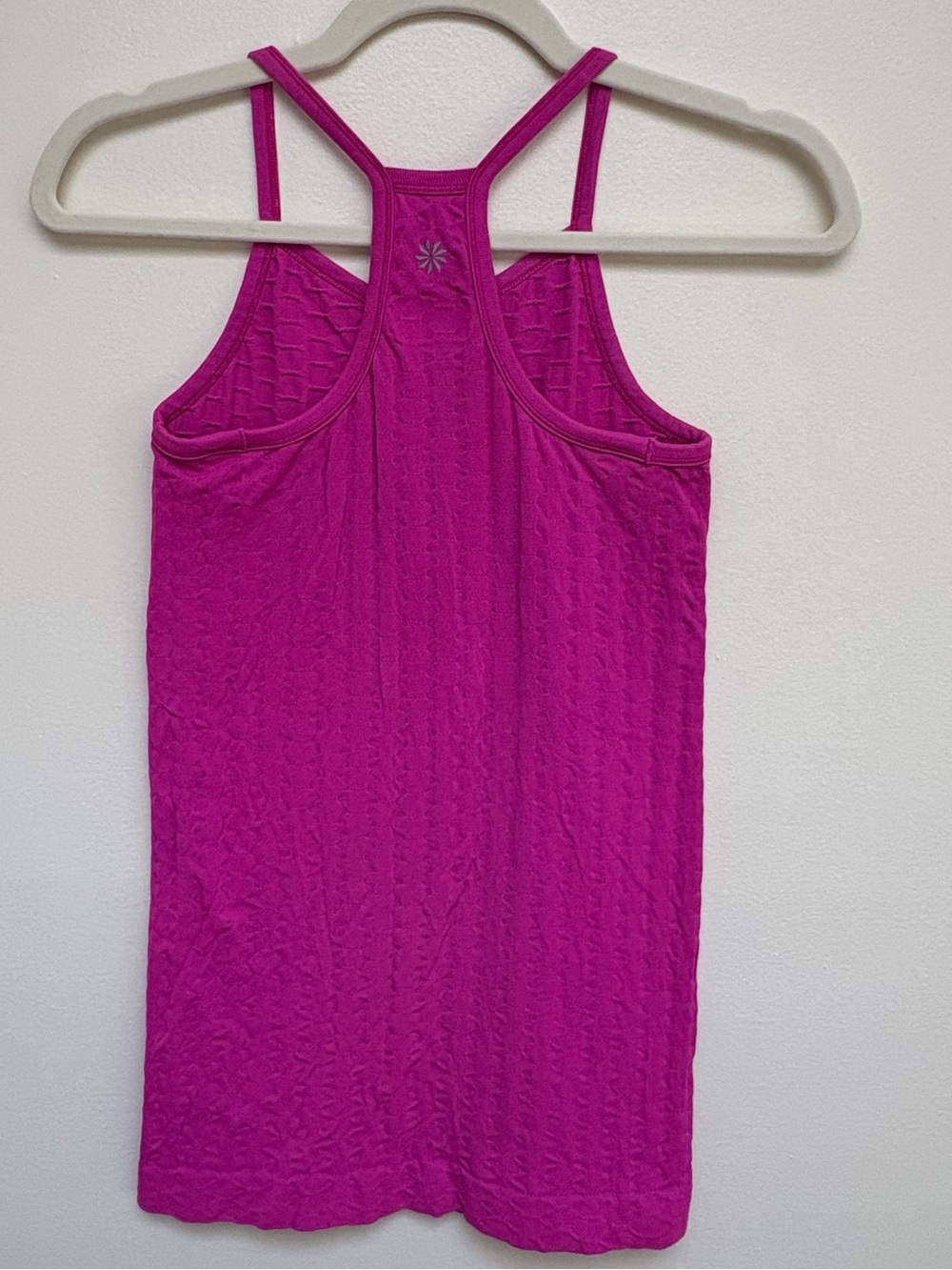 Athleta Fuchsia Ribbed Racerback Tank - Picture 2 of 4